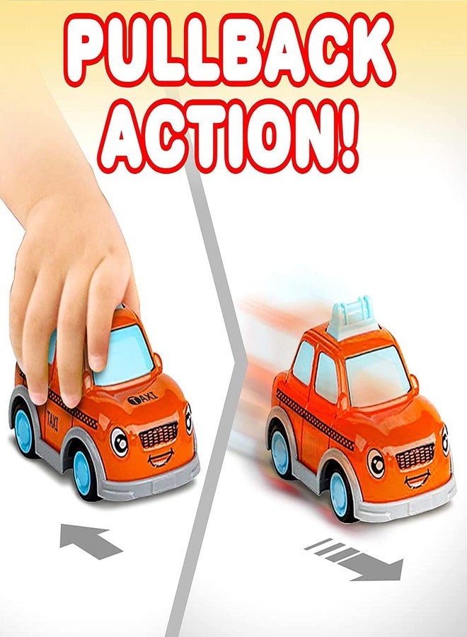 مجموعة سيارات دارفيس المعدنية المصبوبة غير القابلة للكسر، تتضمن 6 سيارات صغيرة: قطار، حافلة، سيارة أجرة، ترام، طائرة، وسفينة. لعبة سحب للخلف مناسبة للأولاد والبنات من عمر سنتين إلى خمس سنوات. - Image 3